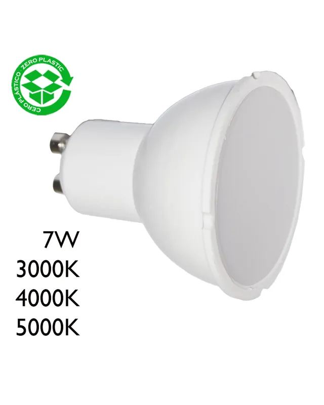 Promoción Exclusiva Dicroica LED 7W GU10 120º 650Lm.