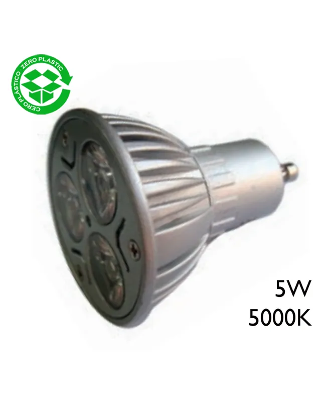 Spot Dicroica 50mm. LED 5W GU10 120º 5000K Liquidación