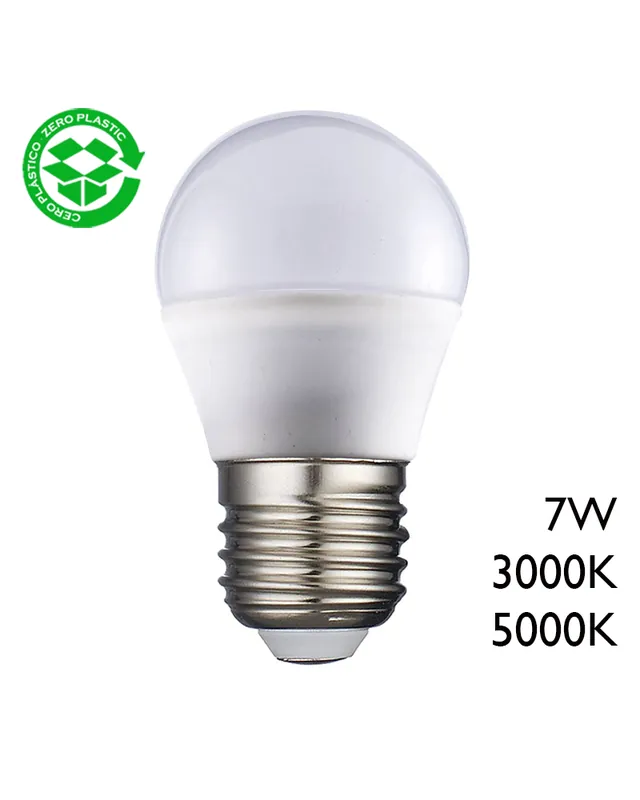 Bombilla esférica LED 7W E27 600Lm Hecho A Mano