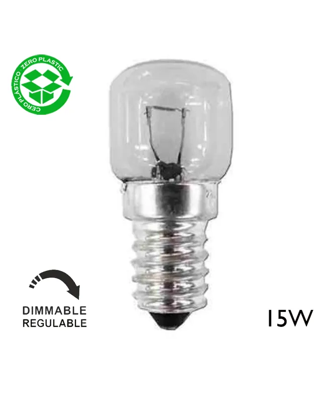 Promoción Bombilla pebetero para horno 300º E14 15W