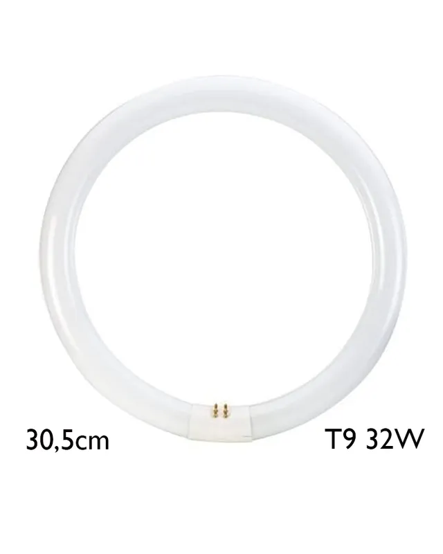 Tubo fluorescente circular trifósforo 32W T9 6500K 2150Lm Premium