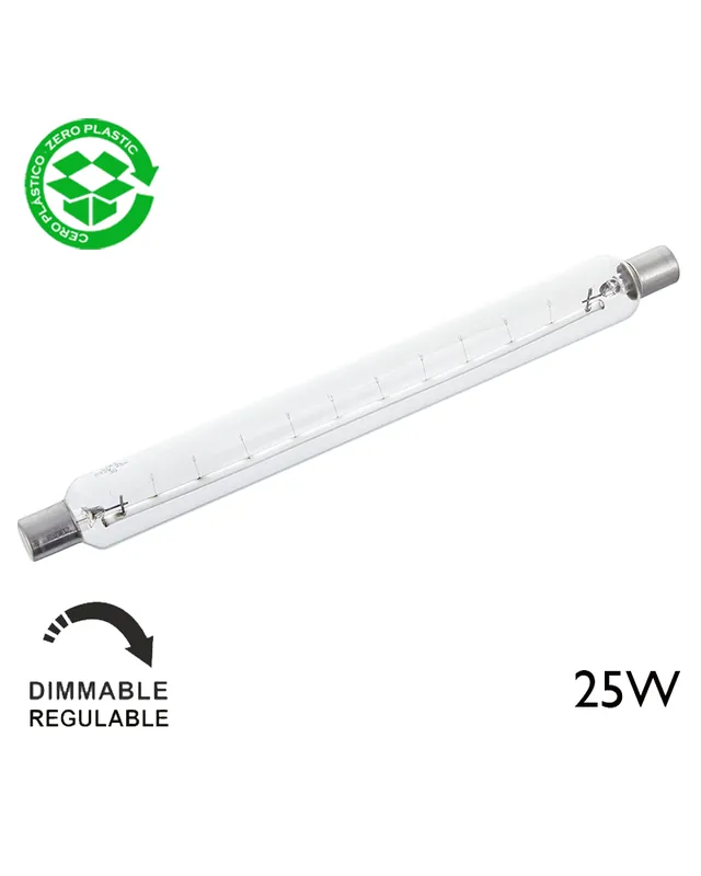 Sofito incandescente claro S15 25W 25x254mm Ocasión Especial