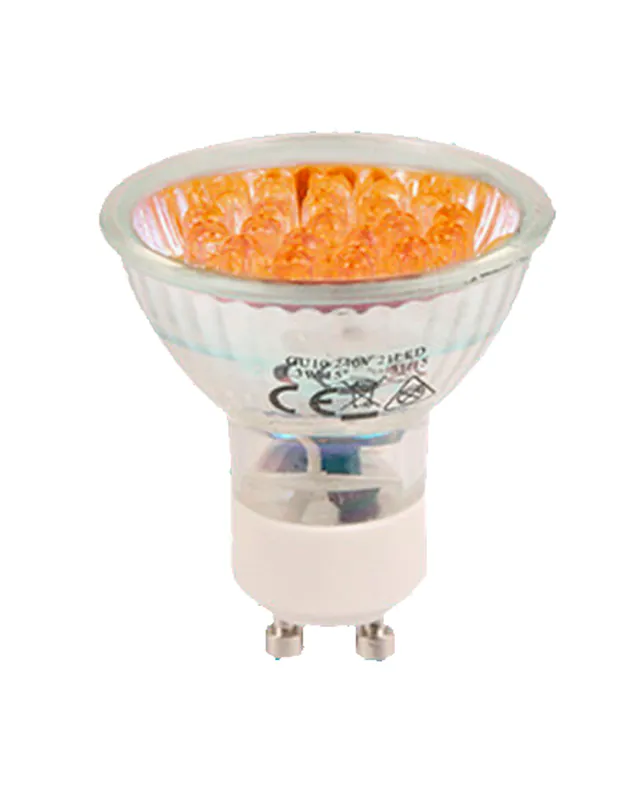 Venta Final Spot Dicroica 50 mm. Color Rojo LED 1-2W GU10 38º
