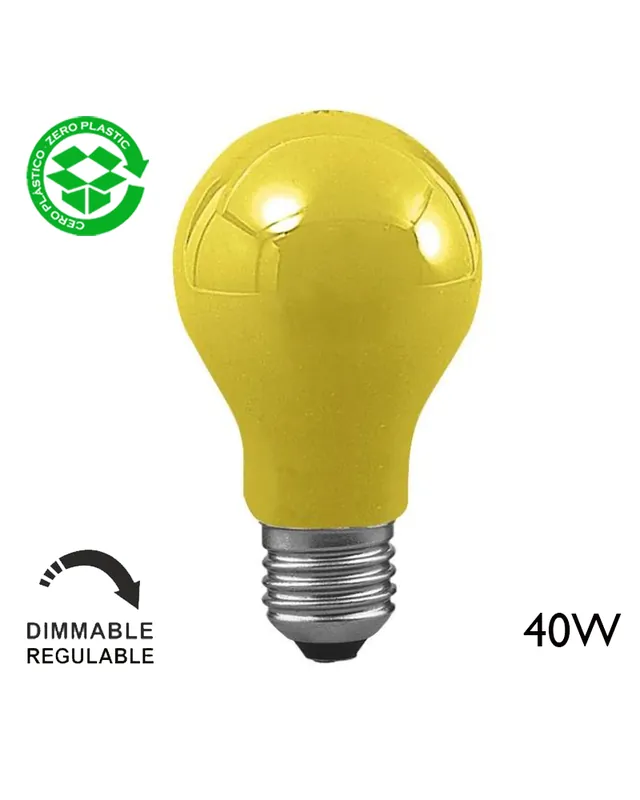 A Buen Precio Bombilla incandescente estándar amarilla 40W E27 230V