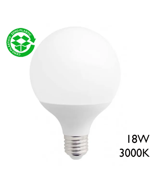 Bombilla Globo 120mm LED 18W E27 1400Lm 3000K Profesional