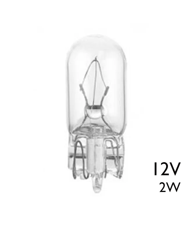 Solo Hoy Lámpara tubular Wedge para vehículos 10mm W2,1D 12V 2W 170MA