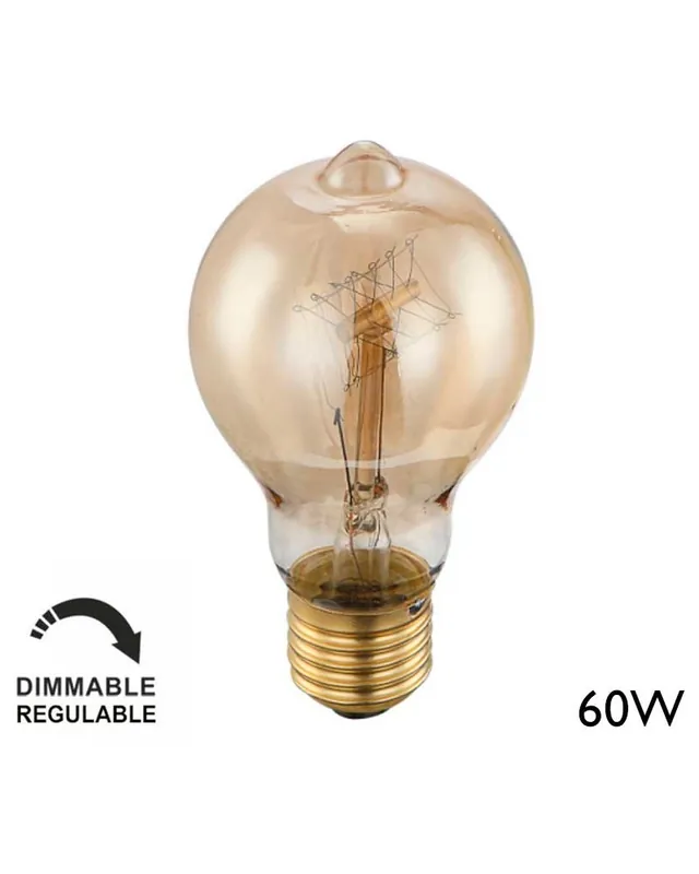 Bombilla edison standard vintage E27 60W incandescente regulable Compra Ahora