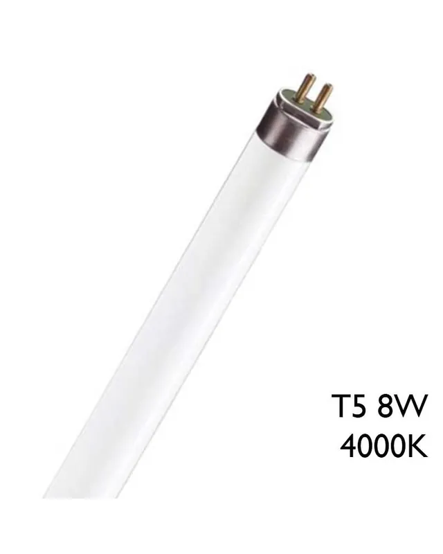 Últimas Unidades Tubo fluorescente trifósforo 8W T5 28,8cm 4000K F8T5/840 Luz día