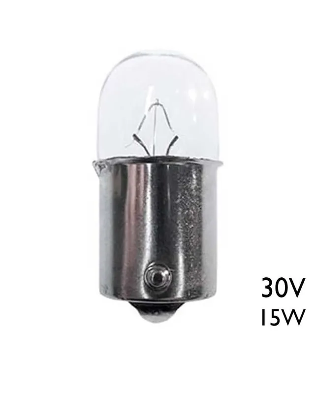 Artesanal Lámpara esférica 30V 15W BA15S 500mA.