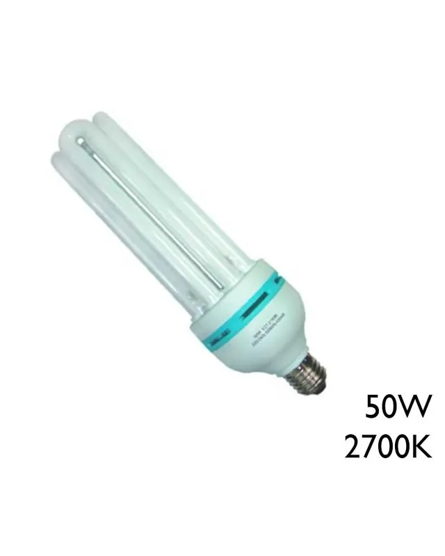 Bombilla bajo consumo alta luminosidad 50W E27 luz cálida 2700K Original