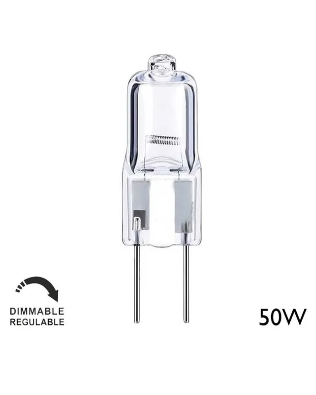 Bombilla halógena 2 pin GY6,35 50W 12V Económico