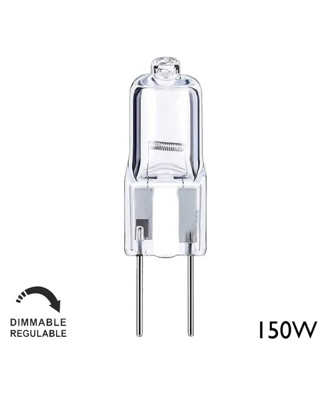 Bombilla halógena 2 pin GY6,35 150W 24V Liquidación