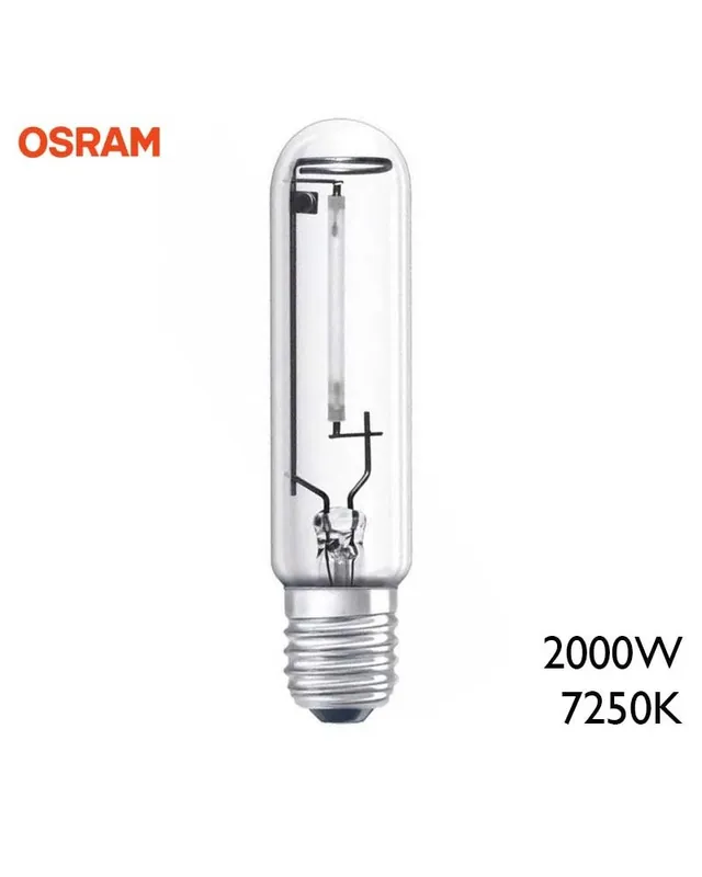 Artesanal Lámpara bombilla halogenuro metálico HLI Tubular OSRAM 2000W E40 72500K