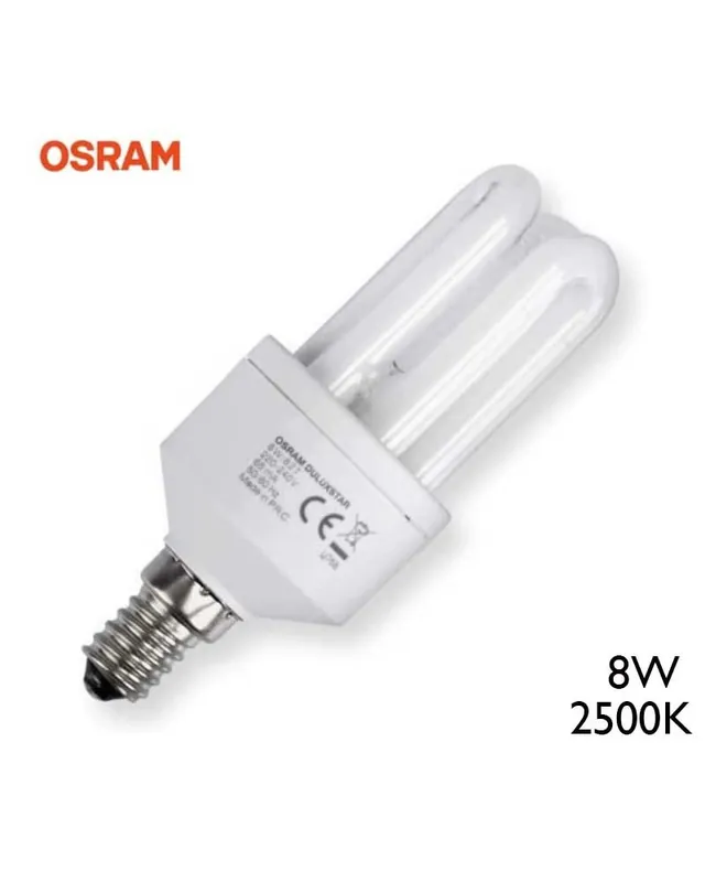 Solo Por Tiempo Limitado Bombilla OSRAM 2700K duluxstar lumilux 220V 8W 827 E14