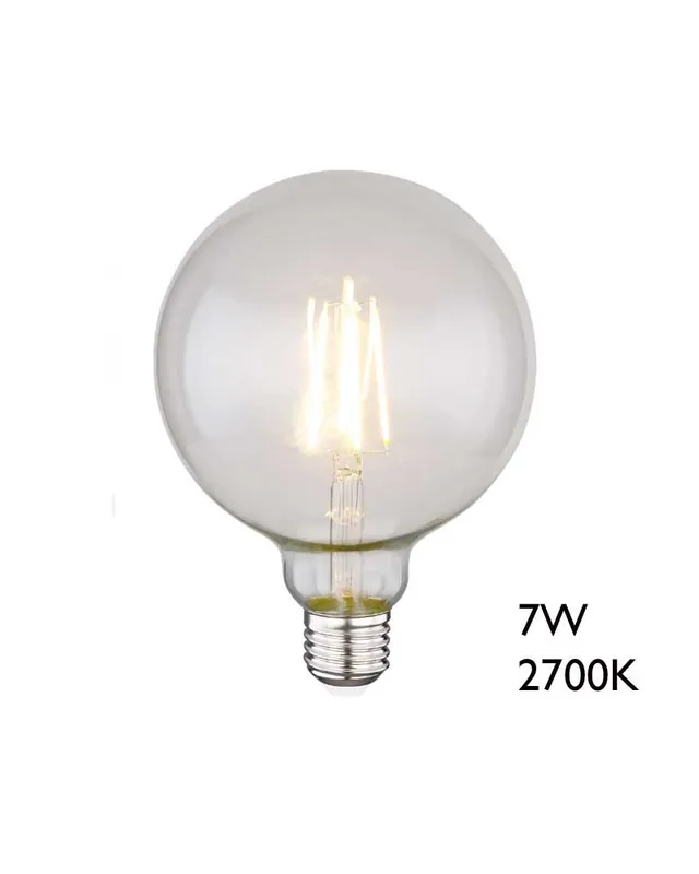 Bombilla Globo 125mm LED E27 7W  Luz cálida 2700K 750Lm A Buen Precio