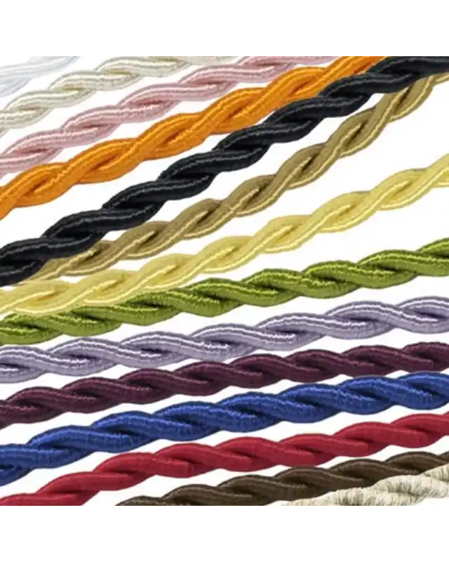 Rollo 25 metros cable tubular textil trenzado 5 mm tensión nominal 300/500V Promoción Exclusiva
