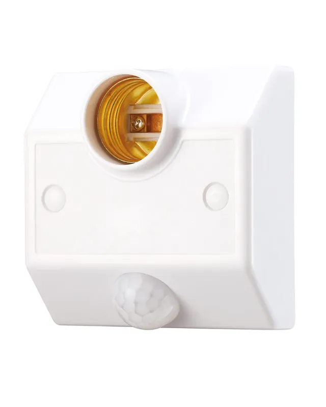 Sensor de presencia de superﬁcie por infrarrojos E27 IP20 110-240V Artesanal