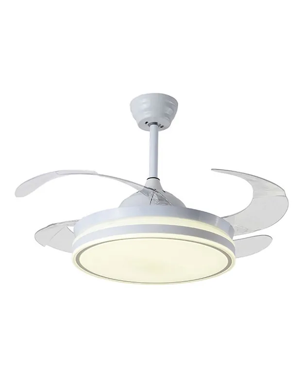 Garantía Incluida Ventilador Top Retráctil Blanco