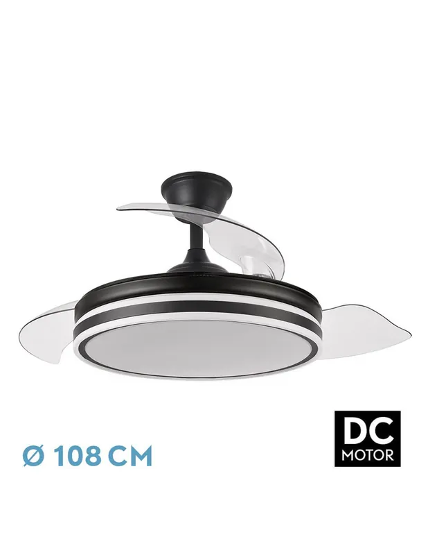 Más Vendido Bayomo Ventilador Negro Fabrilamp DC