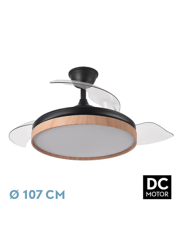 Premium Evros Ventilador de Techo Alto Rendimiento Retráctil