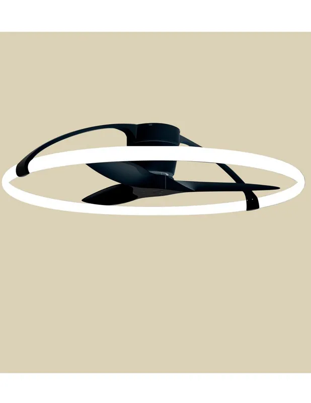 Premium Ventilador Negro Nepal Mantra