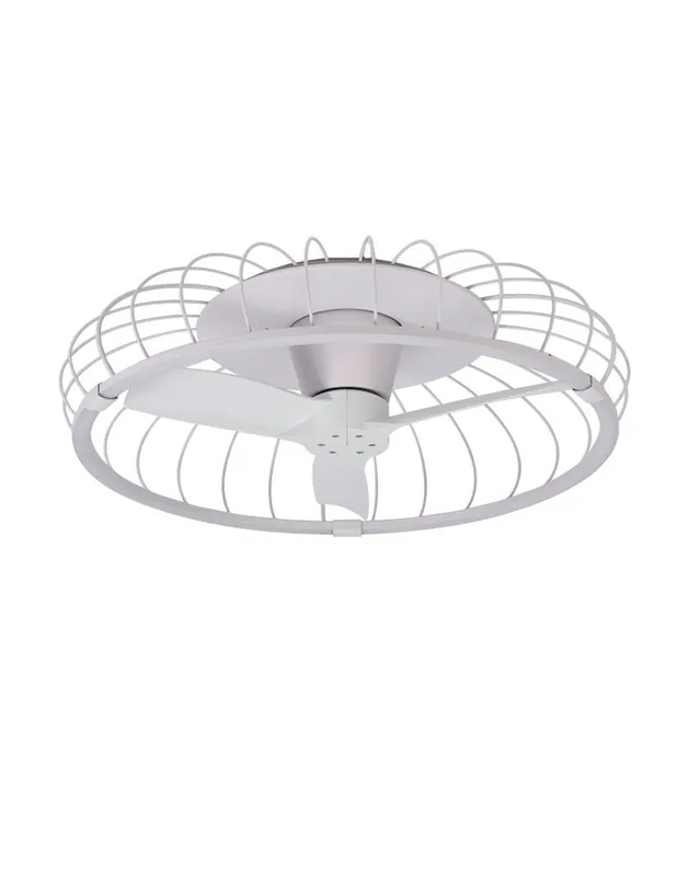 Nature Ventilador Mantra Blanco Hecho A Mano