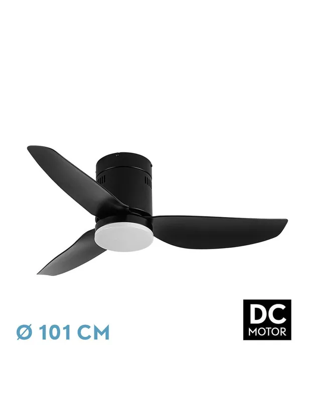 Borax Negro Ventilador Motor DC Económico