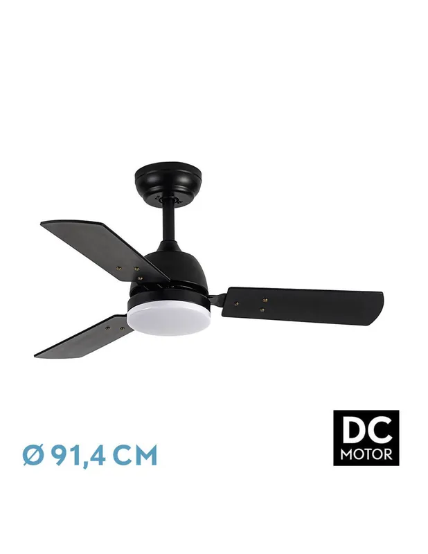 Original Oferta Ventilador Pórtico Negro Motor DC