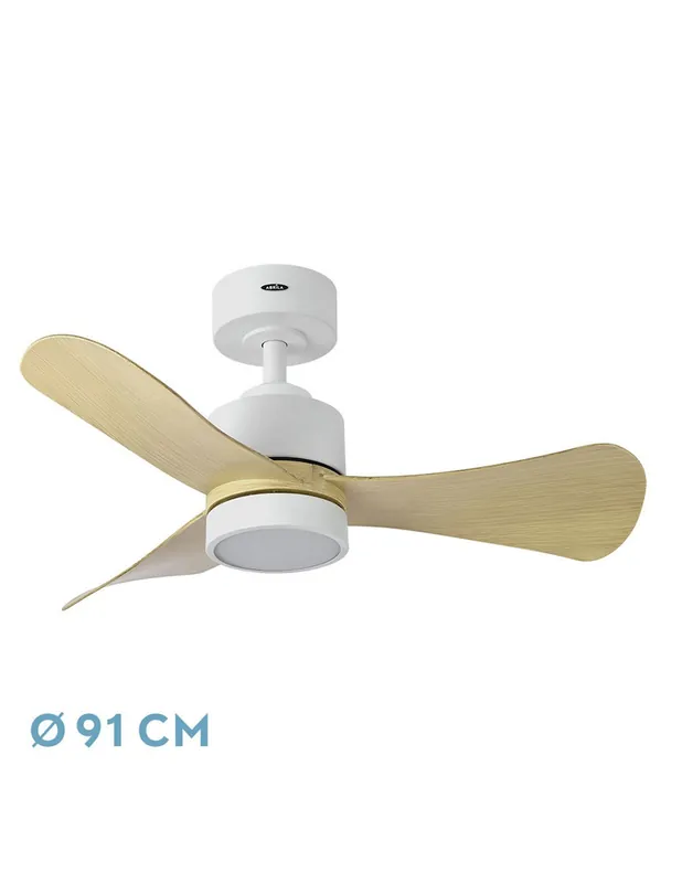 Ventilador Zepelín Barato Blanco Haya Última Oportunidad