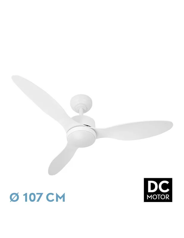 Precio Bajo Oferta Ventilador Serpa Blanco Motor DC Fabrilamp