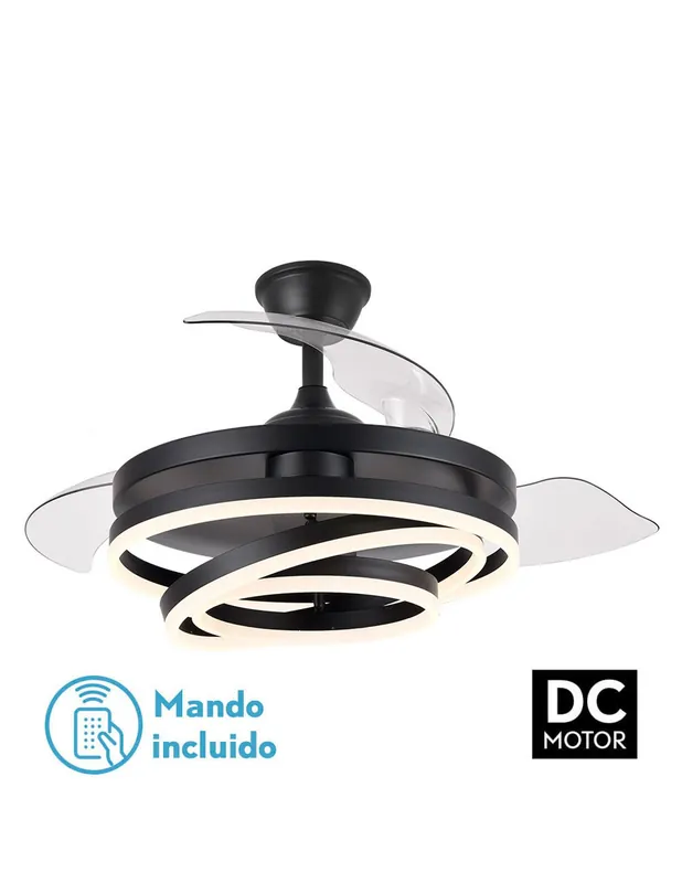 A Buen Precio Ventilador de Techo con Aros Led Orientables