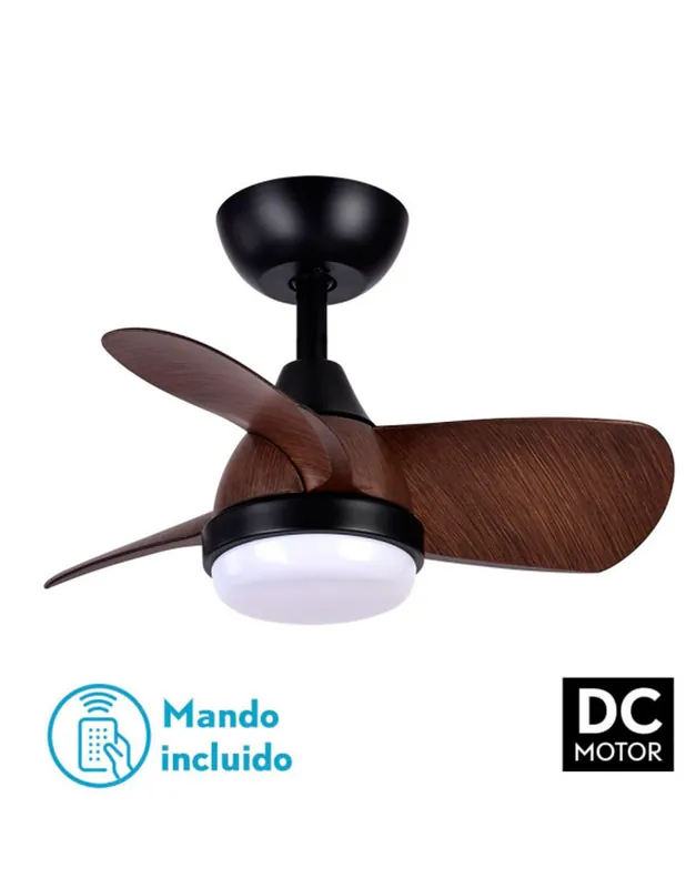 Liquidación Fabrilamp Ventilador Pequeño Negro Marrón