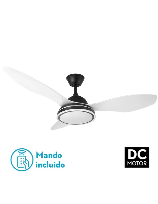 Profesional Fabrilamp Ventilador Blanco y Negro