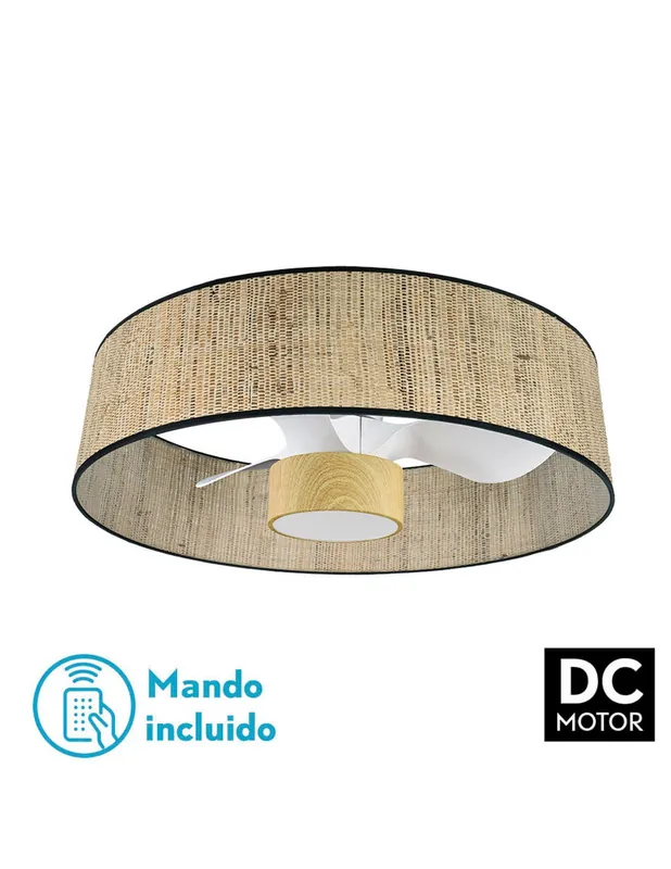 Natasha Fabrilamp Ventilador Blanco Haya Moderno