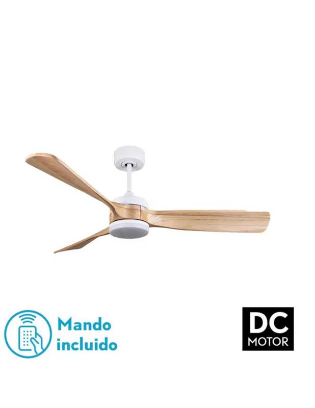 Auténtico Fabrilamp Ventilador Blanco Haya
