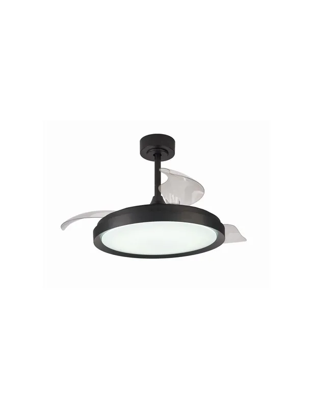 Mistral Ventilador de Techo Led Negro Mantra Mejor Calidad
