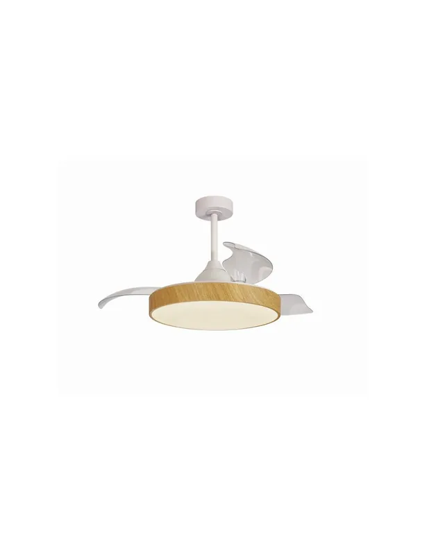 Alaska Ventilador Blanco/Madera Mantra Precio Rebajado