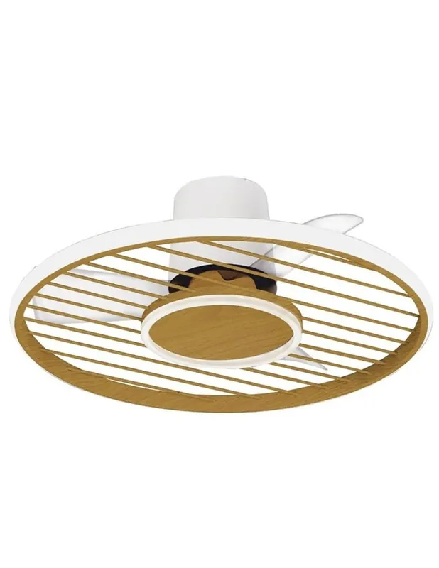 Soho Plafón Ventilador Blanco-Madera Mantra Descuento
