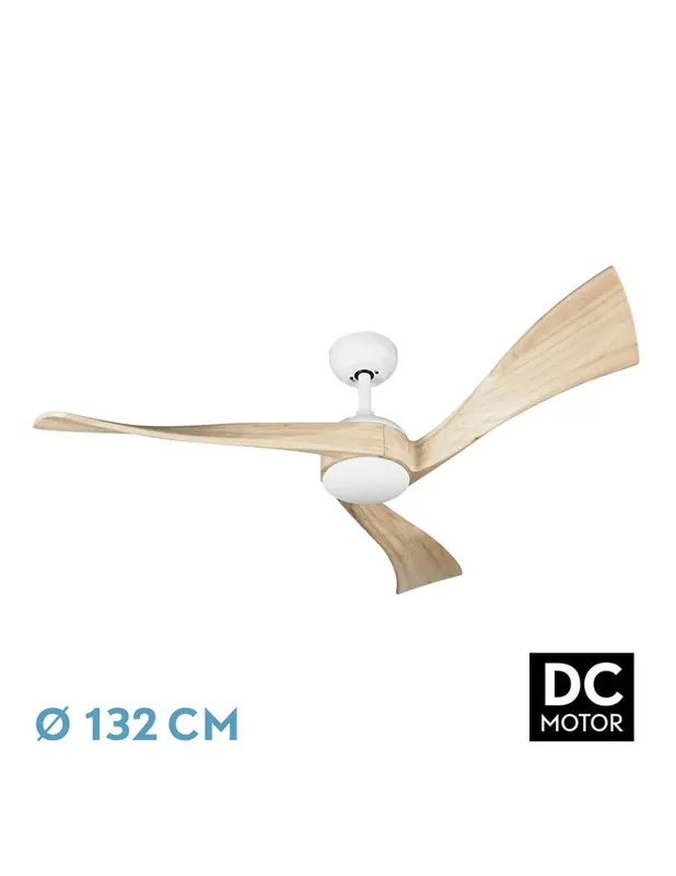 Solo Hoy Janubi Ventilador de Techo Blanco Haya Fabrilamp