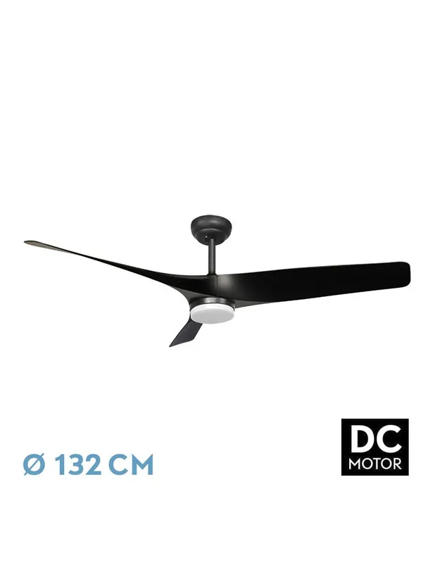 Niger Ventilador 132 cm Motor DC Negro Precio De Fábrica
