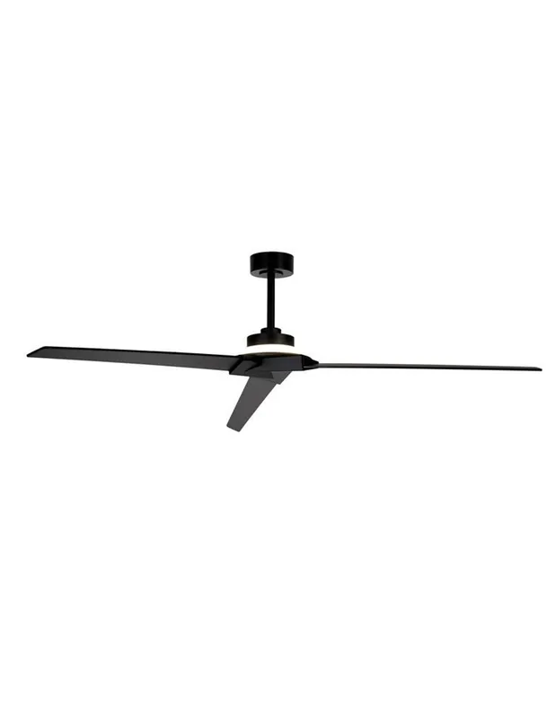 Liquidación Brisa Ventilador Negro Madera Mantra 177 CM