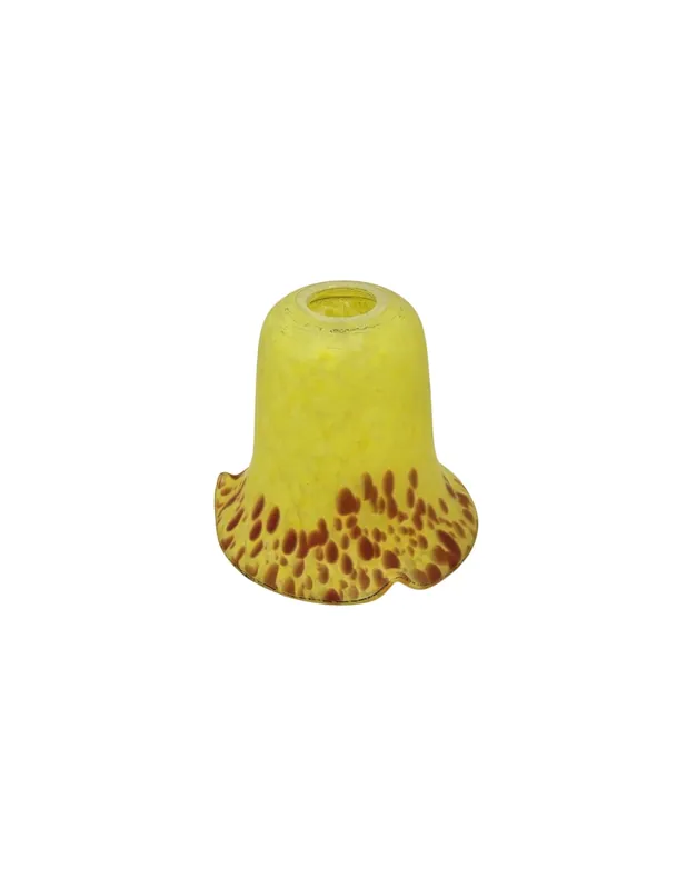 Tulipa Cristal Decorado Amarillo Jaspeado Ordena Ya
