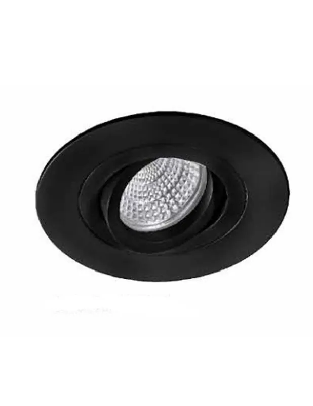 Focos Redondo Negro 11CM Última Oportunidad