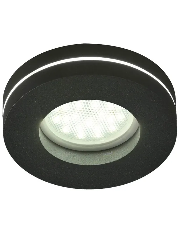Foco Empotrable Negro con Luz Lateral No Te Lo Pierdas