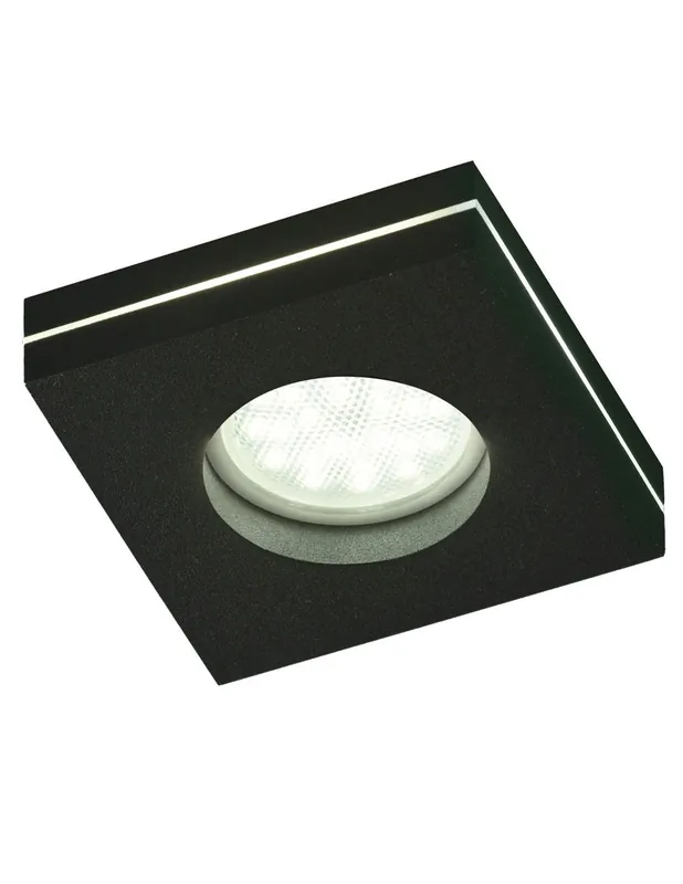 Disponible Ahora Foco de Empotrar Negro con Luz Lateral