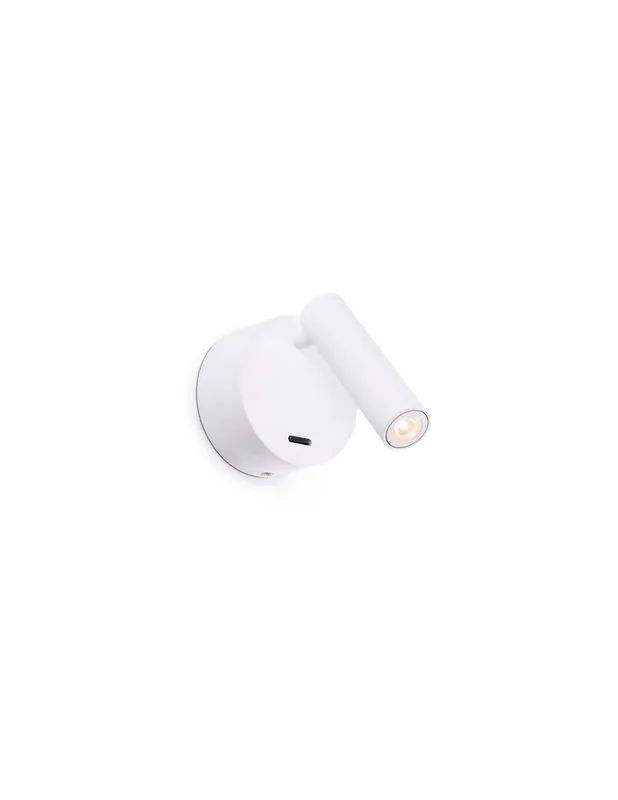 Original Foco Basculante y Orientable Blanco Mate Led 3W