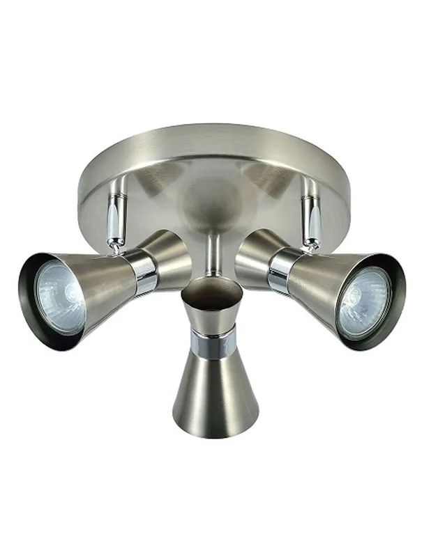 Plafón Foco Basculante Níquel Cromo Oferta