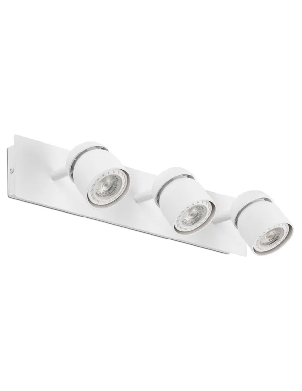 Oferta Regleta 3 focos Basculante y Orientable Blanca