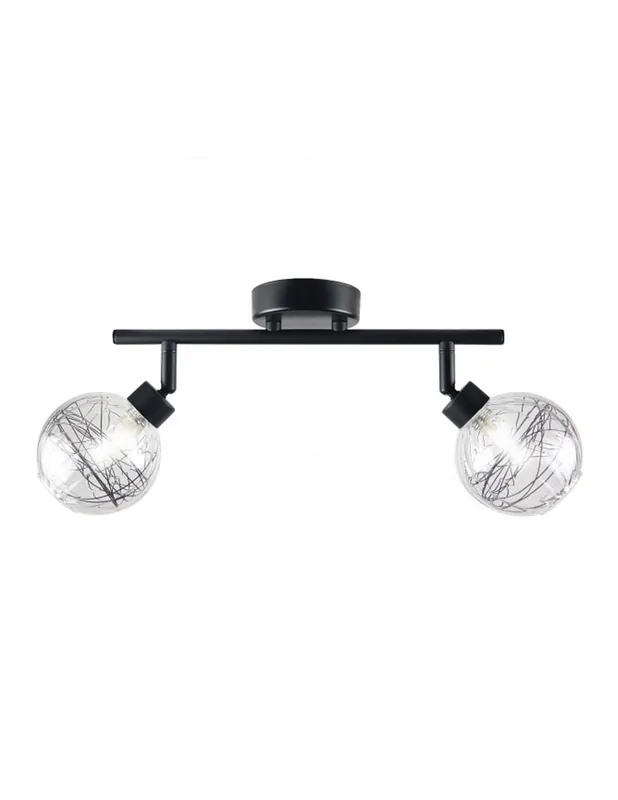 Regleta 2 Luces Tulipa de Cristal Alambre Envío Inmediato