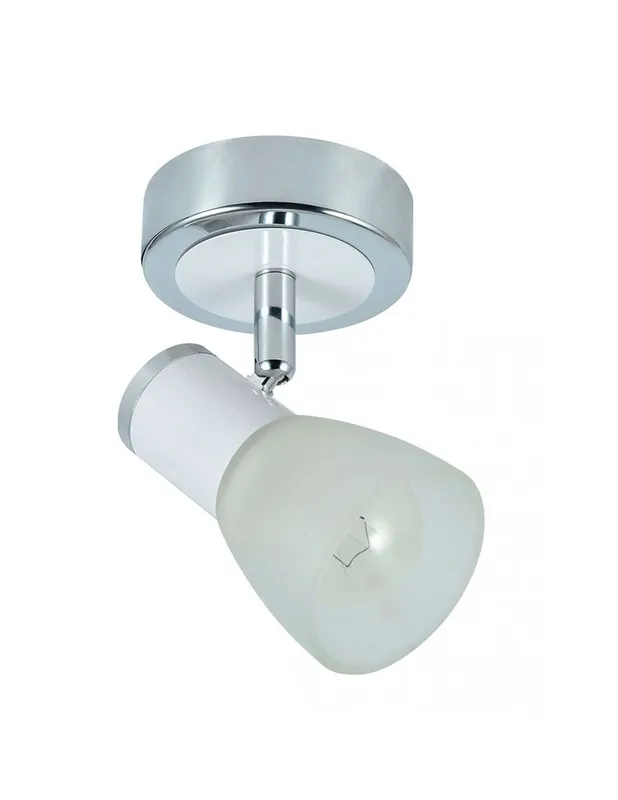 Envío Gratis Foco Orientable Metal Blanco con Cristal